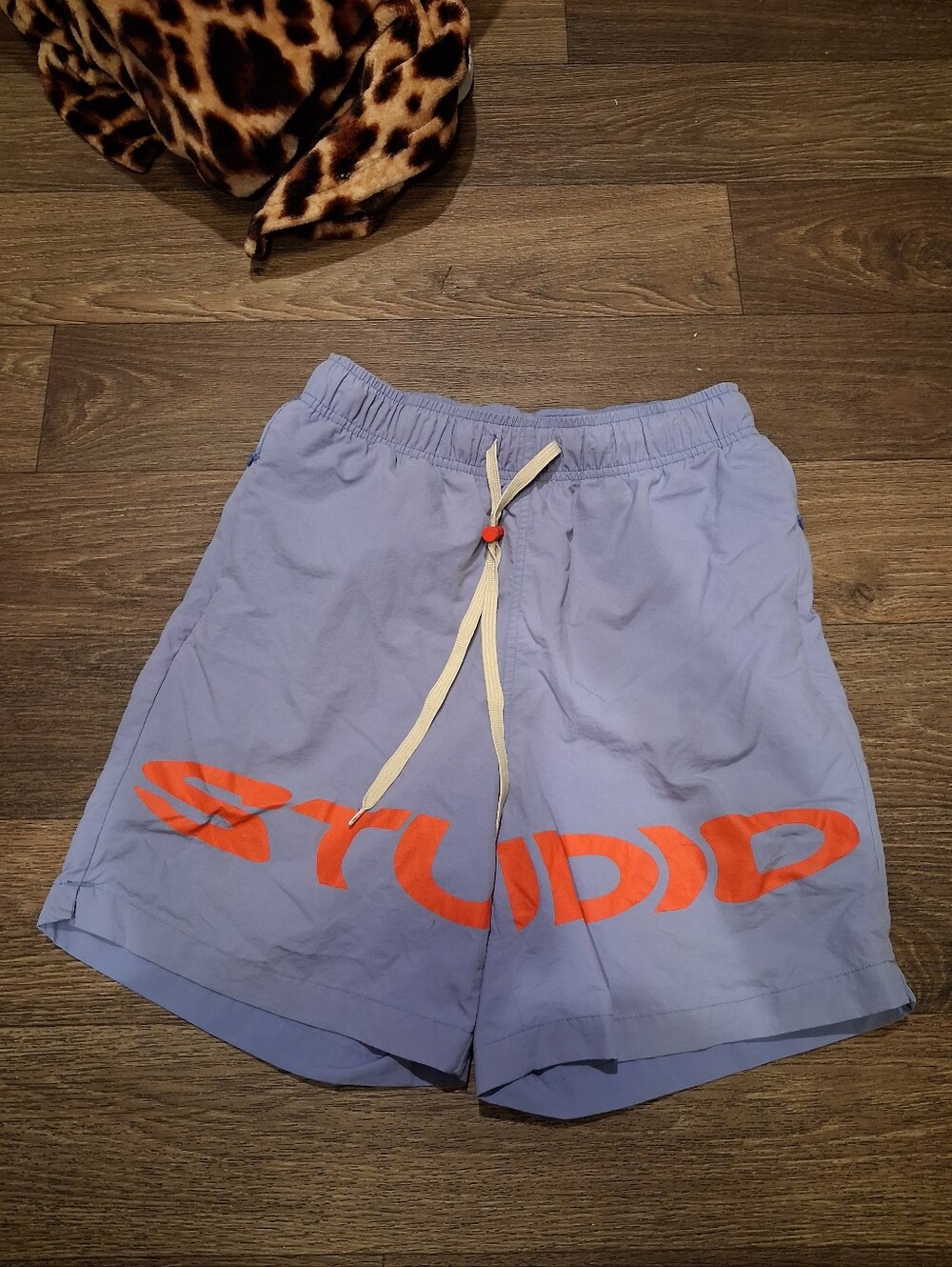 Studio Light Purple Men's Hybrid Shorts with Orange Logo
